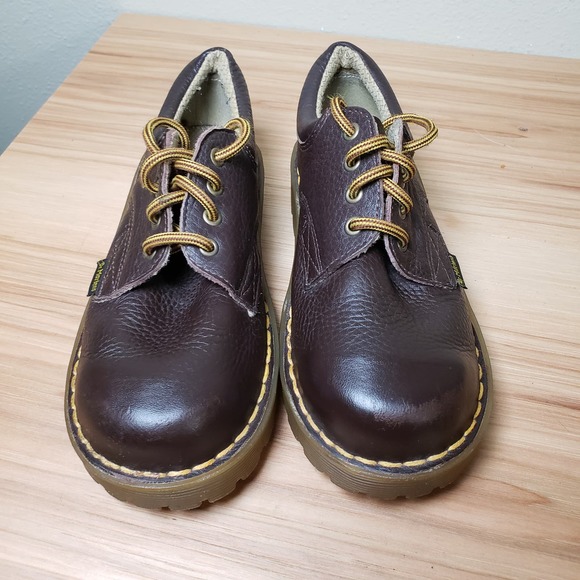 Dr. Martens Kids 13 Lace Up Leather Oxford Shoes Dark Brown Classic Academia‎ - Picture 3 of 9